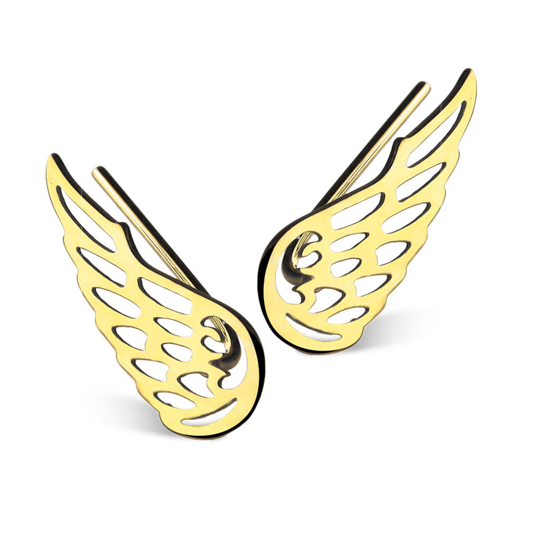 Nausznice skrzydła złocone