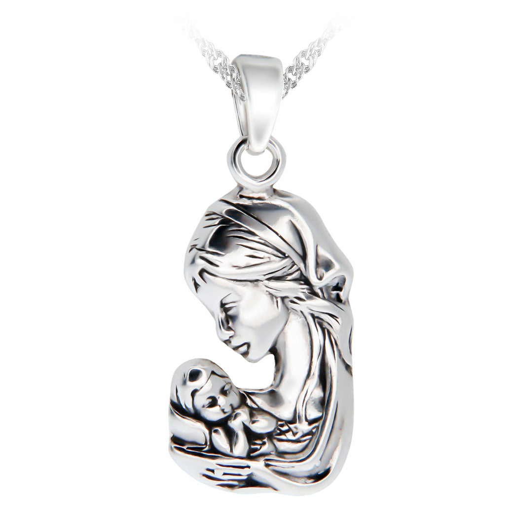 Wisiorek z wizerunkiem Matki Boskiej z Dzieciątkiem