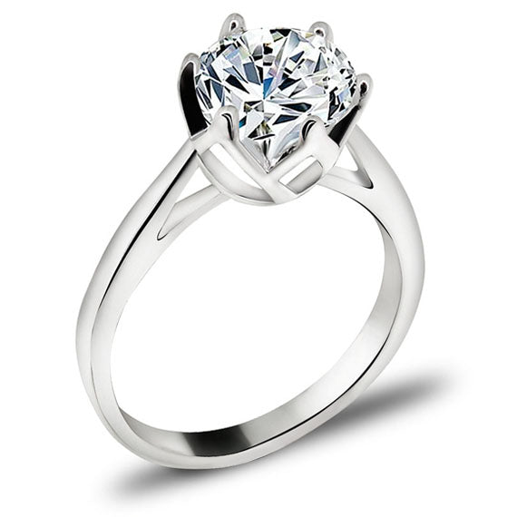 Pierścionek z cyrkonią 8mm