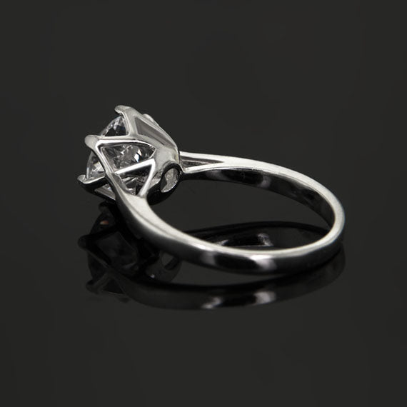 Pierścionek z cyrkonią 8mm