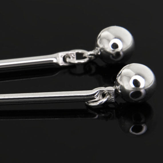 Kolczyki patyczki z kulką