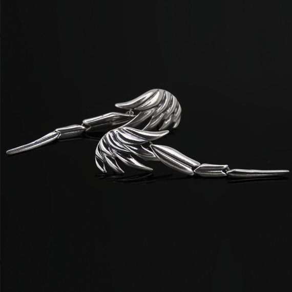 Kolczyki skrzydła długie modułowe