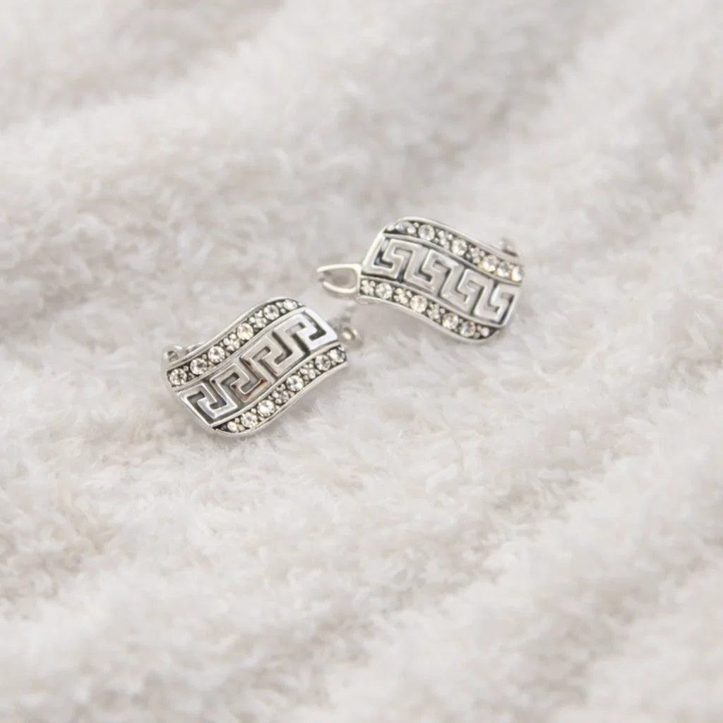 Kolczyki fale droga grecka