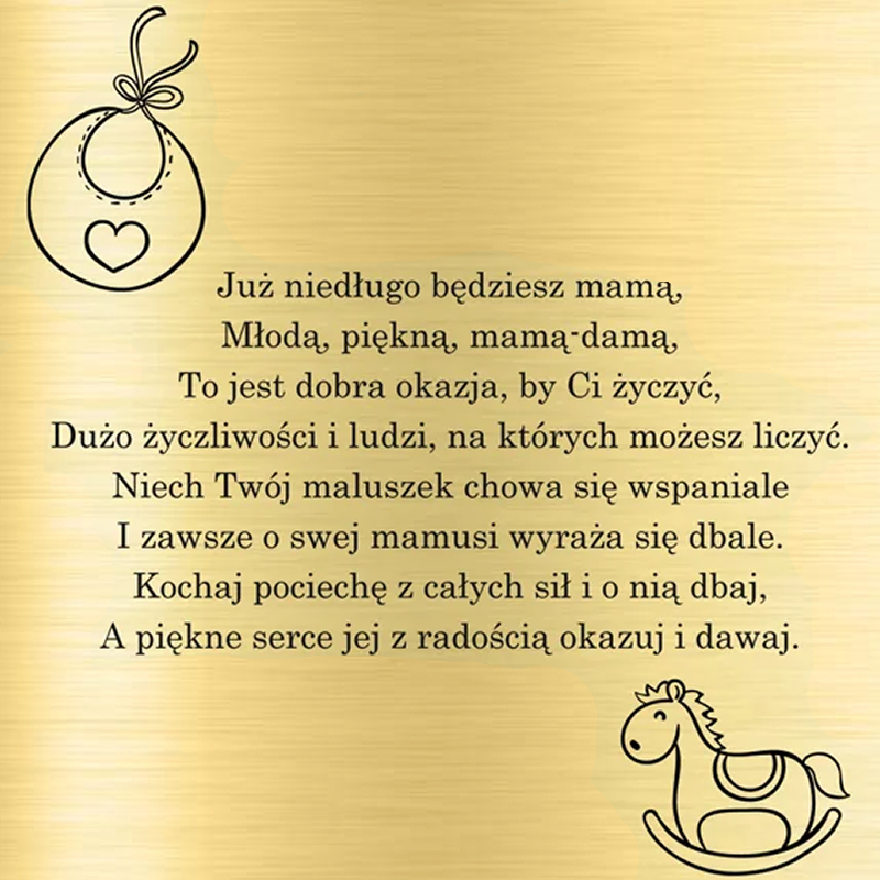 Pudełko na biżuterię z grawerem tabliczka złota (Kopia)