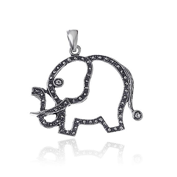 Wisior ażurowy słoń