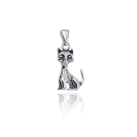 Wisiorek kot siedzący