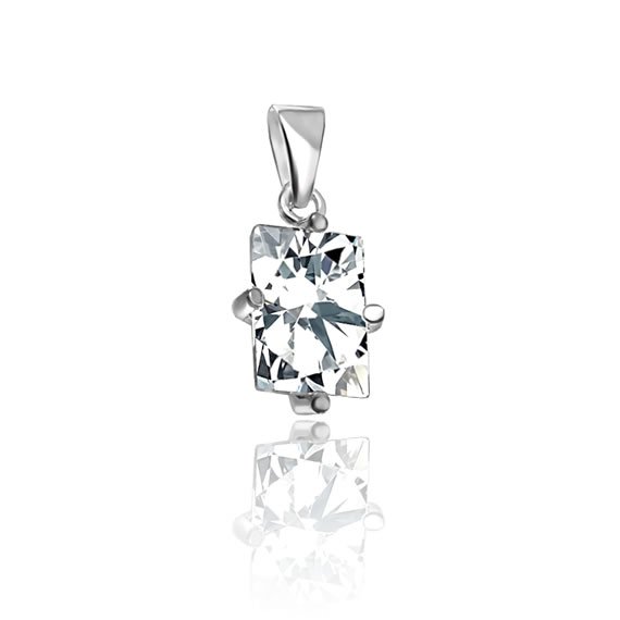 Wisiorek z cyrkonią 14x10