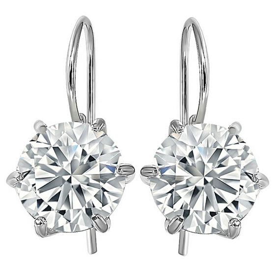 Kolczyki z dużą cyrkonią 13mm