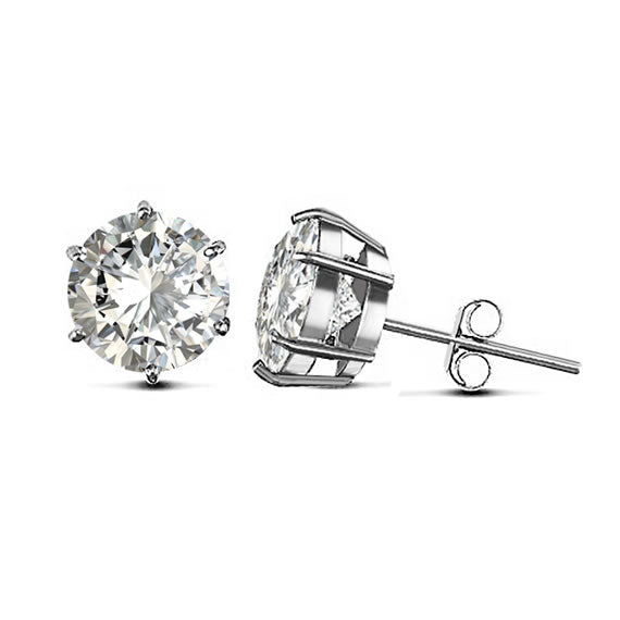 Kolczyki klasyczne cyrkonia 10mm