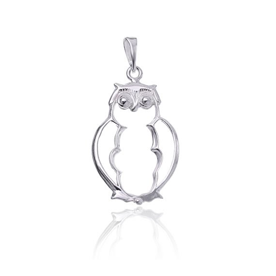 Wisiorek ażurowa sowa