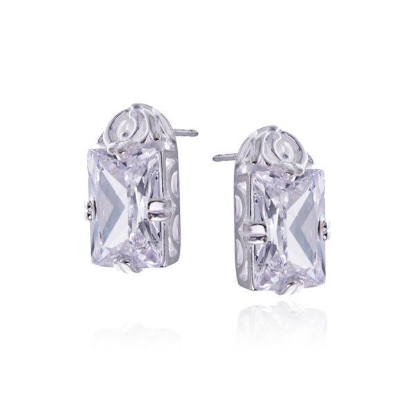 Kolczyki cyrkonia 14x10