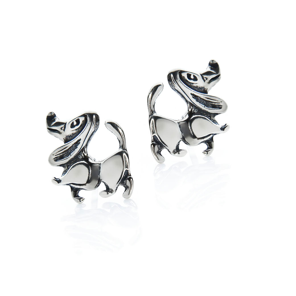 Kolczyki pieski jamniki