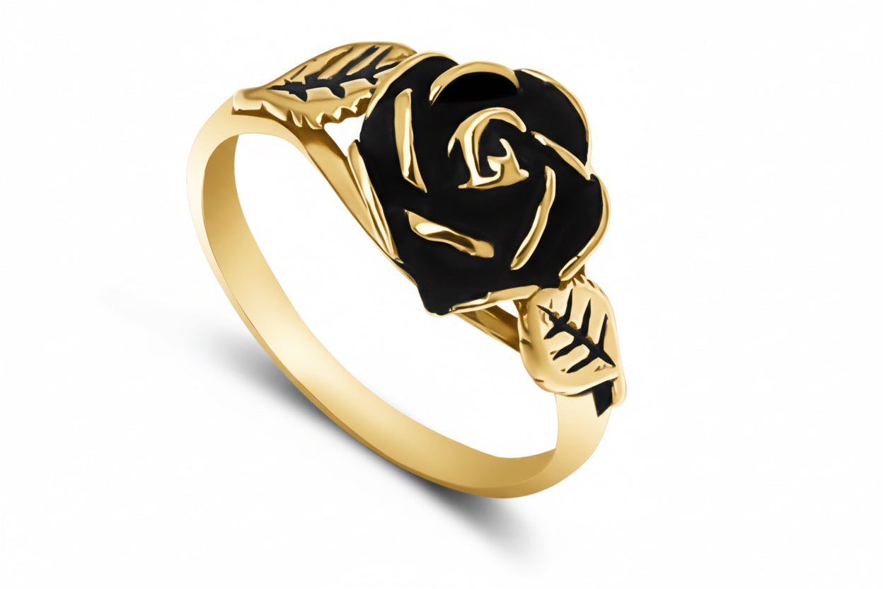 Pierścionek z różą