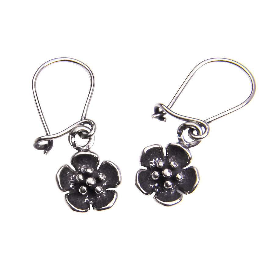 Kolczyki wiszące kwiaty