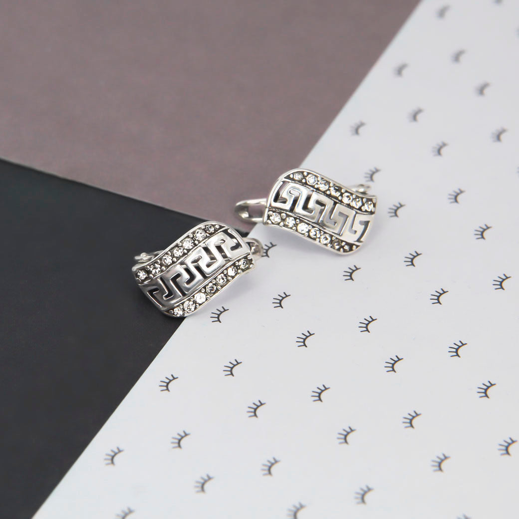 Kolczyki fale droga grecka