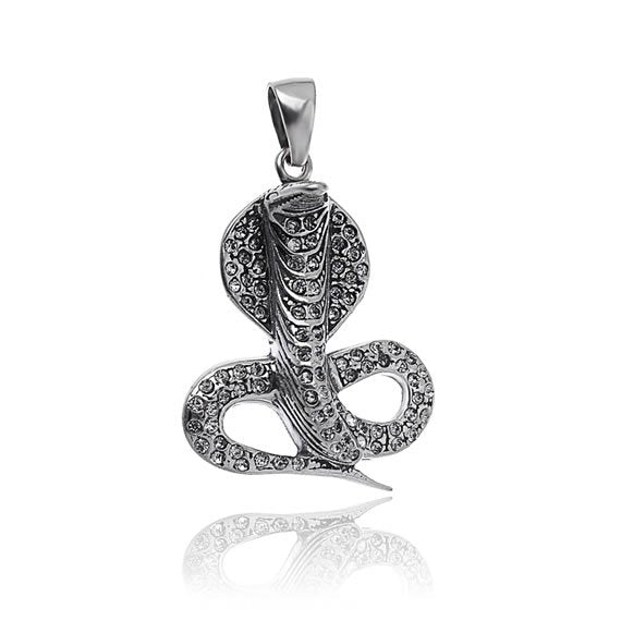 Wisior wąż z kamieniami