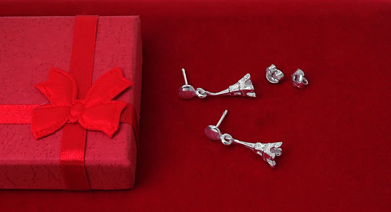 Kolczyki wieża Eiffla