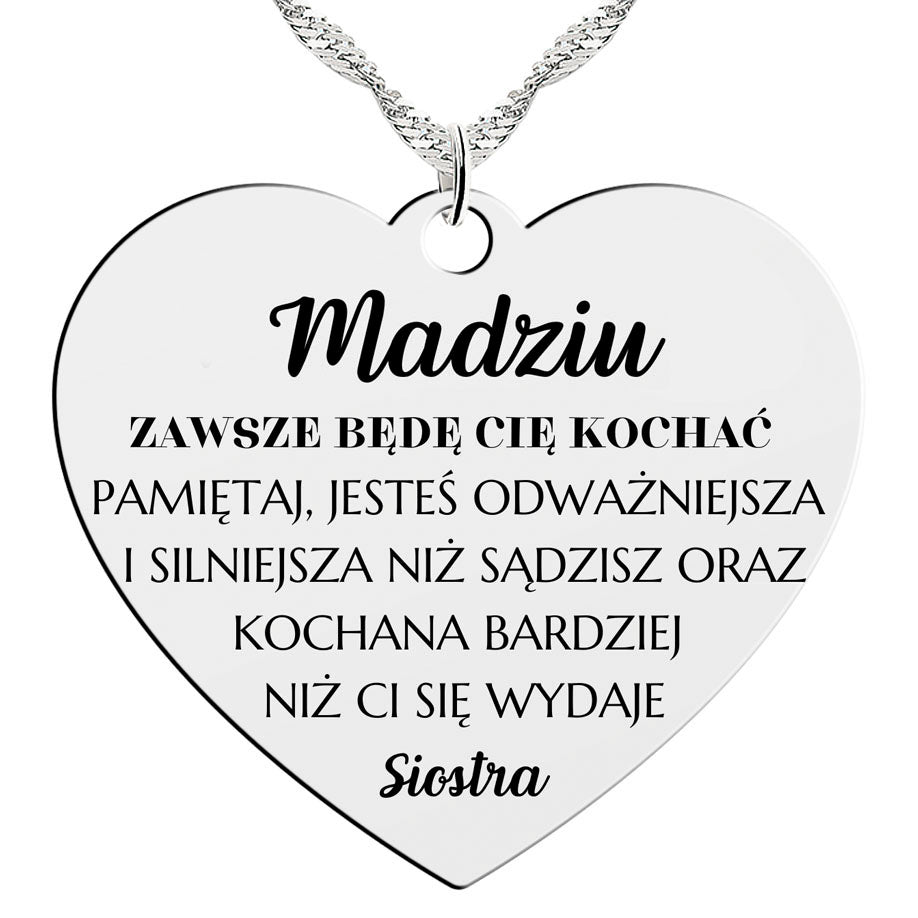 Naszyjnik - Zawsze będę Cię kochać