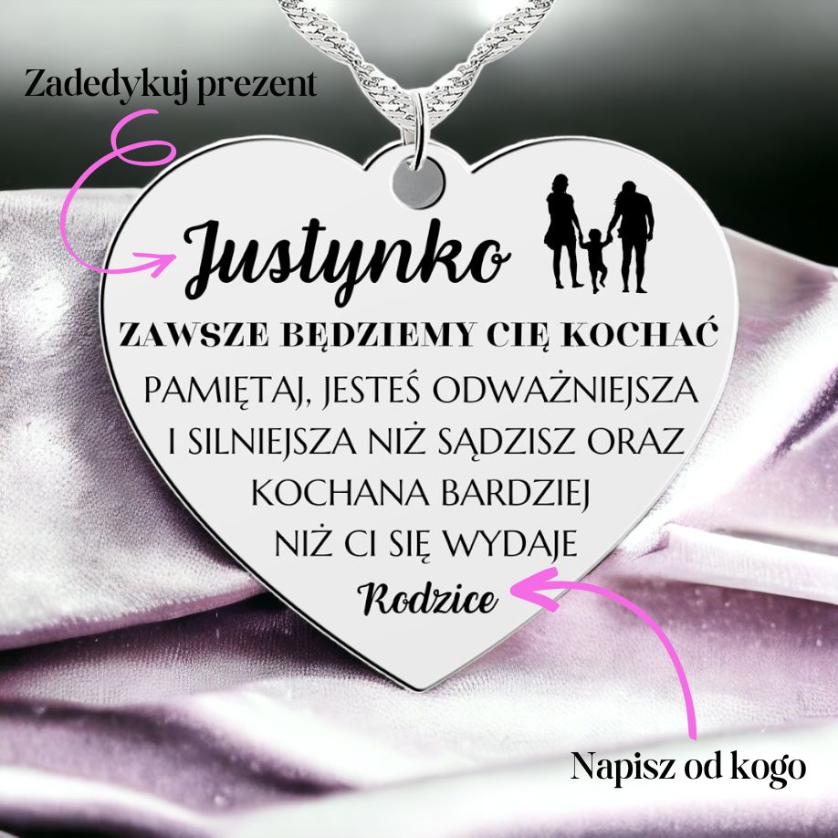 Naszyjnik - Zawsze będziemy Cię kochać