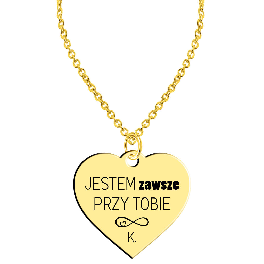 Naszyjnik Jestem zawsze przy Tobie GRAWER