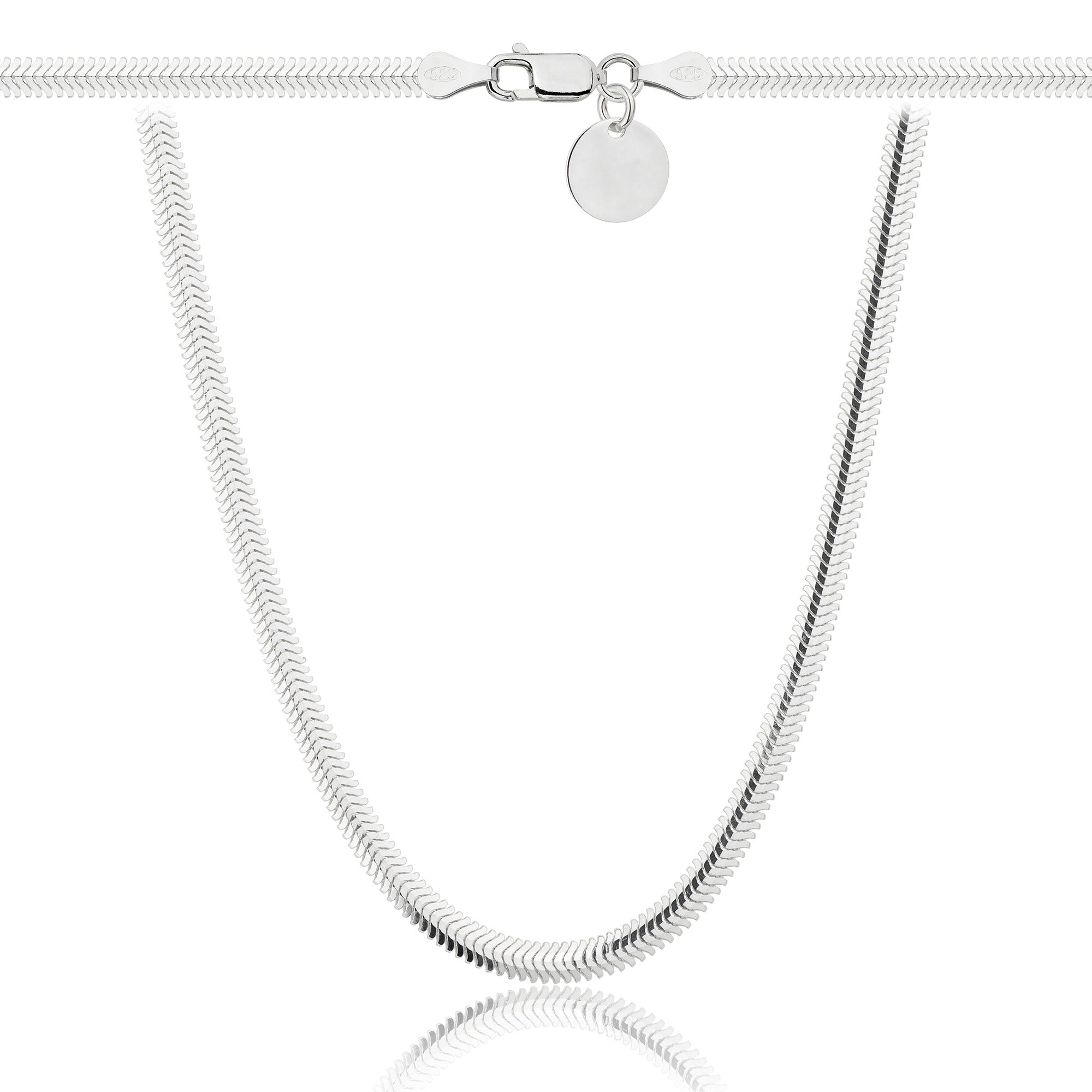 Łańcuszek srebrny żmijka 3,5mm pr. 925